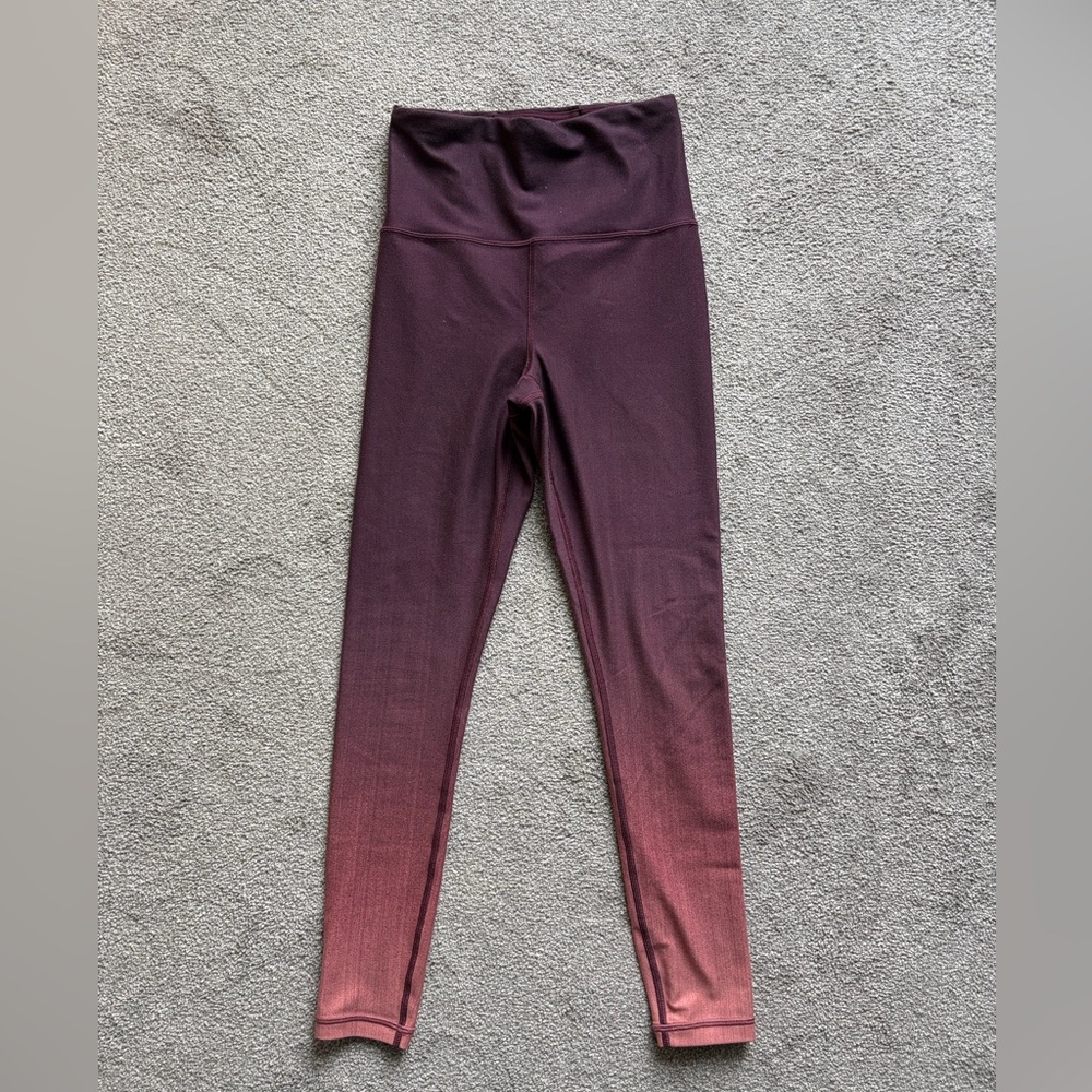 Athleta Elation High-rise 7/8 Tight - red ombré - size xxs - Picture 4 of 5
